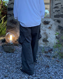 Nideion Pintuck Diagonal Cargo Pants