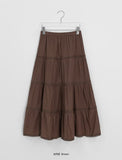 Bodel Frill Lace Banding Long Skirt