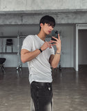 [LAN ARCHIVE] Side Shirring Short Sleeve T-Shirt