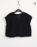 Woola Fur Snowflake Layered Vest