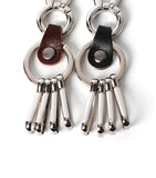 Laode leather clip keyring