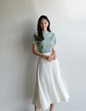 Prina Pleated Half Neck Blouse