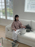[unisex] Endo banding string pin tuck wide training pants