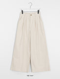 Harito banding corduroy wide pants