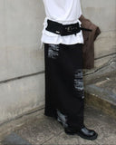 LETTERING MAXI SKIRT