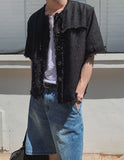 [LAN ARCHIVE] Pearl Tweed Half Jacket