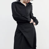 [NONCODE] Muren Wrap Shirt One Piece