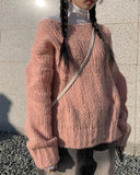 Ari lip neck loose fit knit