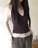 Bton Wavy Halterneck Layered Set