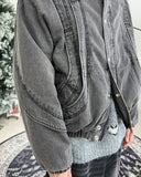 Doel cut quilted denim jumper