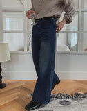 Donen Washed Flare Wide Denim