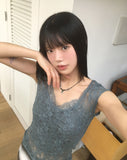 Nuvo See-through Lace Short Sleeve T-shirt