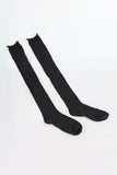 see-through mesh long socks