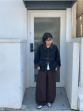 Bevron Cotton Balloon Wide Pants