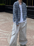 Crop Linen Check Shirt