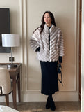 Minette Ecofur Zip-up Short Jacket