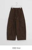Calcott Cargo Brushed Banding Balloon Wide Pants