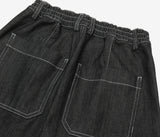 Bunny one-tuck back banding raw denim