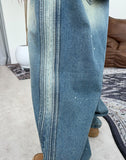 Ravid Balloon Track Denim Pants