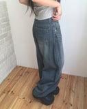 Roju Balloon Wide Denim Pants