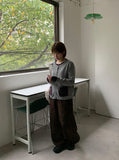 [unisex] Kelper Embroidered Cotton Balloon Wide Pants