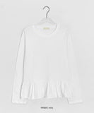 Lapus Cotton Frill Long Sleeve Tee