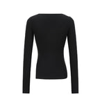 [mnem] Distorted Eyelet Slit Top