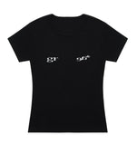 LACE BACK CROSS Short Sleeve Tee