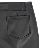 [mnem] refined leather short pants