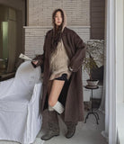 [wool 100%] LENIER handmade double coat