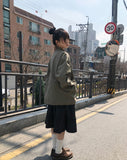 Rokel High-neck String Single-layer Short Field Jacket