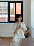 Lutet Layered Shirring Dot Mini One Piece