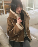Most Fleece Hood Mustang Short Jacket