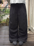 Kero Frill Wide Banding Pintuck Cargo Pants