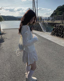Kur Suede Tiered Mini Skirt