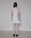 Layered Dot Scarf T-Shirt
