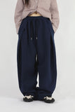 Folding line wide pants