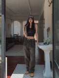 Bird Vintage Ribbed Halter Sleeveless