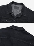 Latz black blue denim jacket