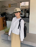 Bander ribbon embroidery sweatshirt