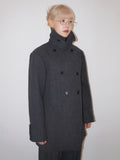 WOOL DUFFLE HALF COAT