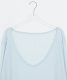 Levui Summer See-through V-Neck Layered Long Sleeve Tee