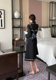 Edenic Color Matching Trench Coat