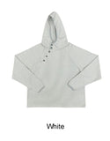 Lucael diagonal button hoodie