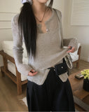 Sseueo sleeveless bustier knit cardigan set