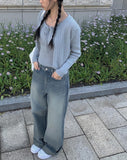 Cardi Rib Knit Tank Top Cardigan Set