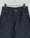 Kyukaton Summer Raw Denim Wide Pants