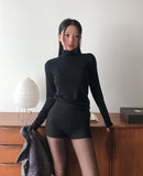 [U-BASIC/wool 28%] Solid Basic Turtleneck Long Sleeve