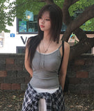 Litting Lace Cap Ribbed Sleeveless