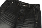 Cargo Curved Wide Denim Pants